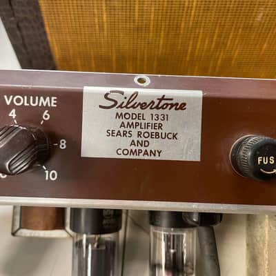 1956 Silvertone 1331 Tube Combo Amp - Tweed image 13
