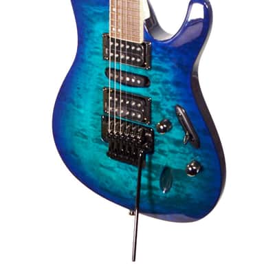 Ibanez S670QM-SPB Electric Guitar – Sapphire Blue 2025 - Sapphire Blue image 7