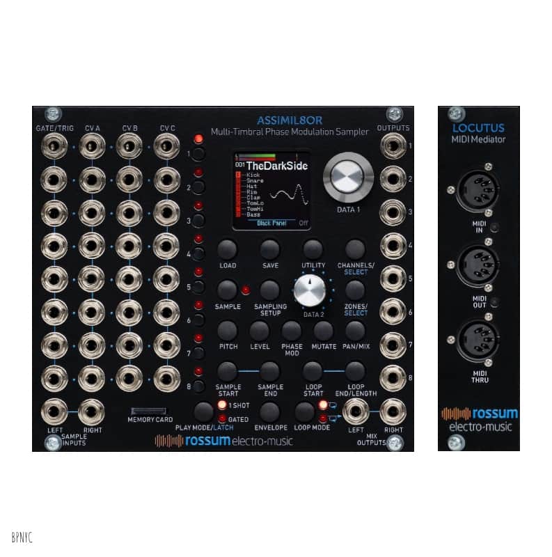 Rossum Electro-Music Assimil8or + Locutus(MIDI expander) BUNDLE BLACK (BPNYC) image 1