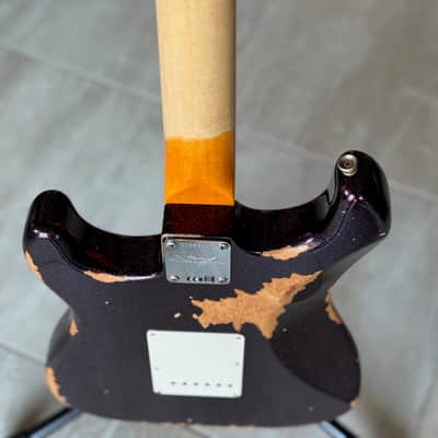 Fender Custom Shop 61 Stratocaster Guitar Heavy Relic 2023 - Super Faded/Aged Magenta Sparkle image 9