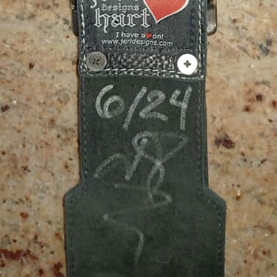 Guitar Strap - Fuck You -Leather Suede Custom Strap 57"- 66", x 3" Extra Long! image 9