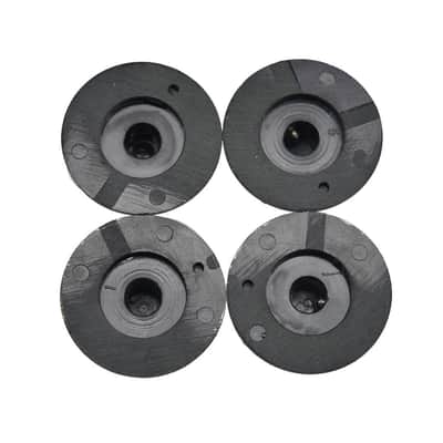 4 Pcs Witch Hat Knobs with Set Screw 1/4" Guitar Bass Knobs 2 Volume 2 Tone for 72 Telecaster Custom/Jazzmaster/Guitar Amplifiers Black with Gold Cap image 6