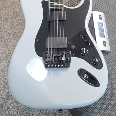 Super Stratocaster EMGs HH & Hard Case! Custom Paint! SUPER STRAT! 2020s - Gray image 15