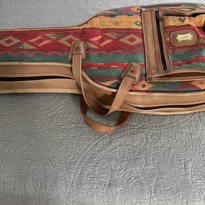 Levy's Small Gig Bag 2000s - Natural Leather/Tapestry image 3