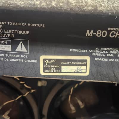 Fender M-80 Chorus Solid State Guitar Amplifier Combo Amp image 5