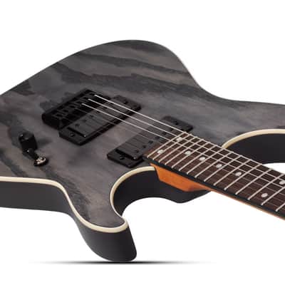 Schecter C-1 Standard Electric Guitar. Charcoal Satin image 9