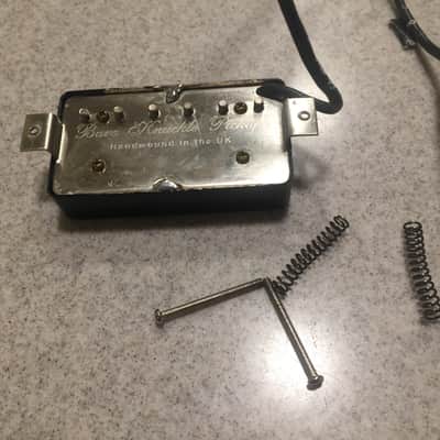 Bare Knuckle 53 mm Humbucker Carbon Fiber Tattoo Cover Bridge Humbucker image 4
