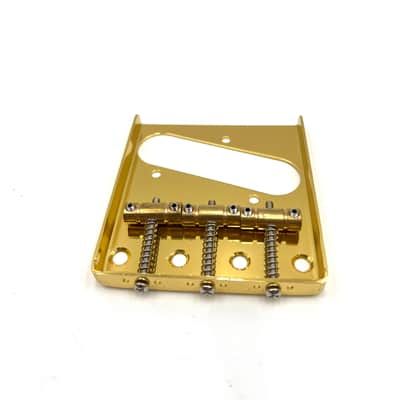 Warmtone Custom Guitars Tele Bridge Series #2 Vintage Ash Tray Gold 3 Brass Saddles image 2
