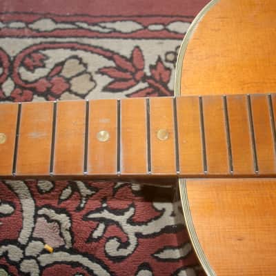 Yamaha Nippon Gakki Dynamic ALL Solid Guitar No.40A Red Label  1963 Natural+Original Hard Case image 24