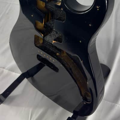 Unbranded Strat Style Electric Guitar Body - Black image 3
