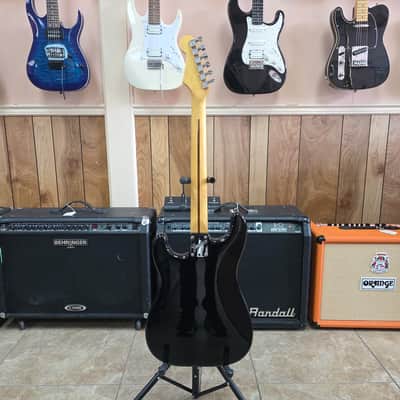 Fender Standard Stratocaster (2-Knob) with Maple Fretboard 1983 - 1984 - Black image 5