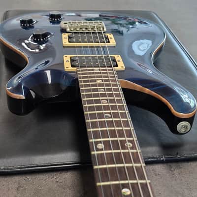 PRS Custom 24 MOON INLAYS USA 2001 Aquamarine Whale Blue AAA Flame Top American Paul Reed Smith Guitar image 10