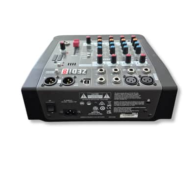 Allen & Heath ZEDi-8 Compact 8-Input Hybrid Mixer/USB Interface 2015 - Present - Black image 3