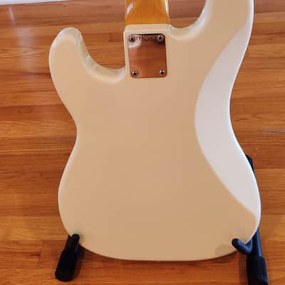 Fender Hama Okamoto 2023 Bass Precision Jazz - Vintage White image 3