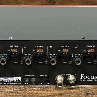 Focusrite Clarett 8Pre X Thunderbolt Audio Interface 2010s - Red image 5