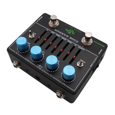 Fanmuzk Rome Warrior Bass Preamp Pedal 6-Band Graphic EQ Headphone Out AUX In True Bypass image 9