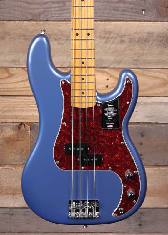 Fender American Professional Classic Precision Bass Faded Lake Placid Blue w/ Gigbag image 1