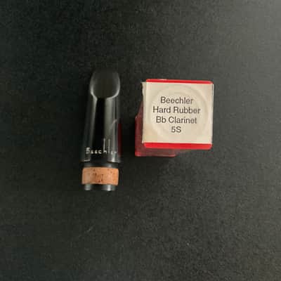 BEECHLER CLARINET MOUTHPIECE (Bb) MODEL 5S BEECHLER Model 5S Clarinet Mouthpiece Undetermined Vintage circa 2000 - Hard Rubber composite image 1