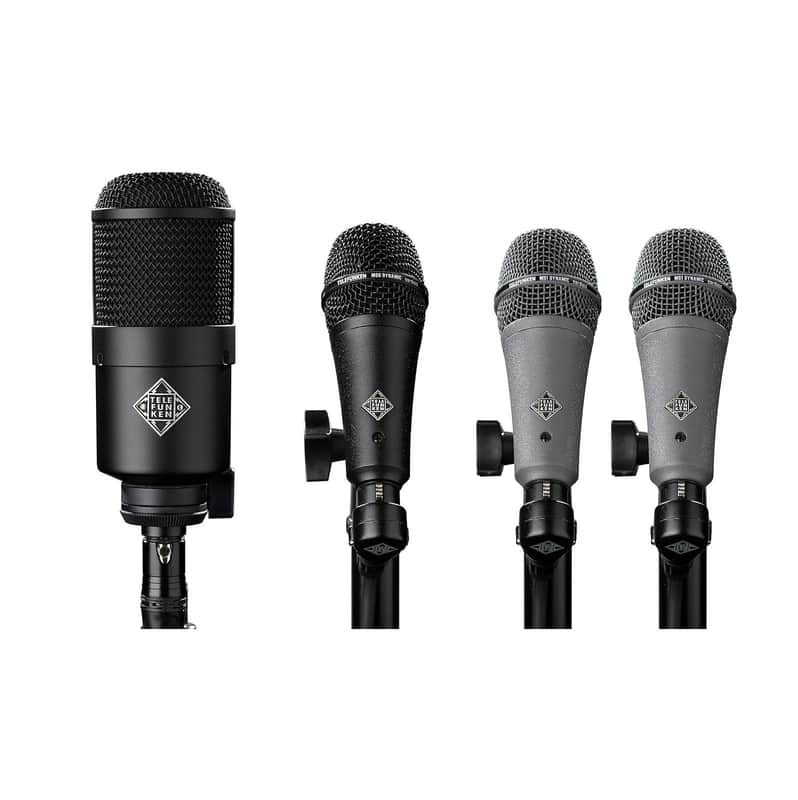 Telefunken DD4 4-Piece Dynamic Drum Microphone Package image 1