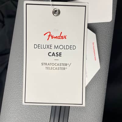 Fender Deluxe Molded Stratocaster / Telecaster Case Silver / Blue image 3