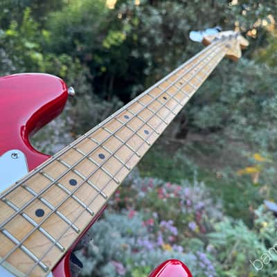 1978 Fender Jazz Bass - Cherry Burst - Dots & Binding - OHSC image 12