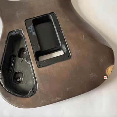 Brown HH Double Cutaway Solid Mahogany Wood Body image 8