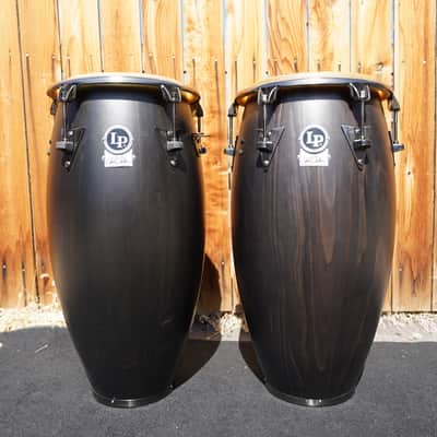 Latin Percussion Raul Rekow Dark Walnut/New Zealand Pine Top Tuning Sig. Conga Set (Quinto/Conga) image 2