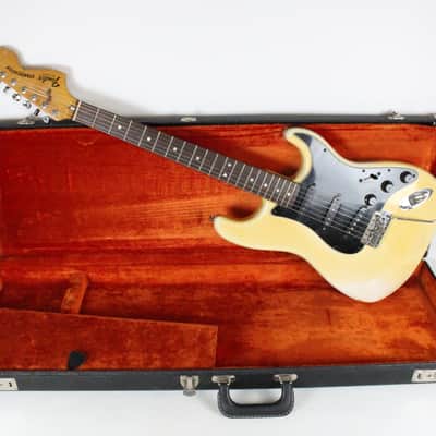 1977 Vintage Fender Stratocaster Olympic WHITE 100% Original Rosewood Fretboard 1970's Guitar OHSC image 1