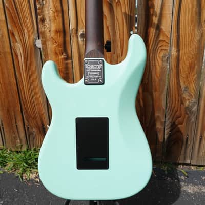 Schecter USA CUSTOM SHOP - Atomic Green Nick Johnston HSS 6-String Electric Guitar w/ Black Tweed Case (2023) image 10