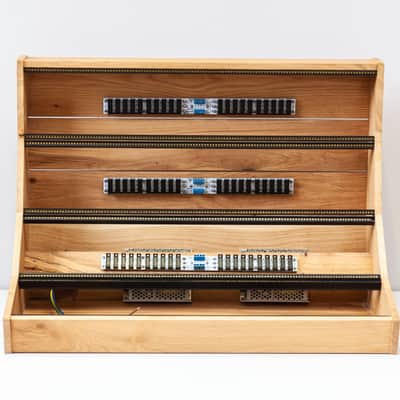 2 Many Synths 12U 126HP powered Solid Oak Eurorack case image 3