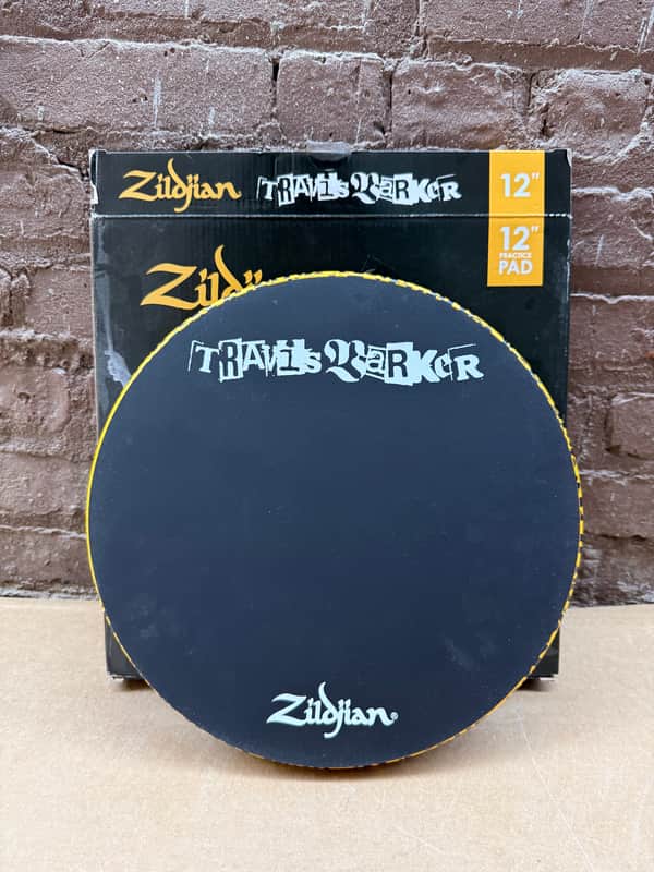 Zildjian Travis Barker 12" Dual-Sided Drum Practice Pad - Brand New image 1