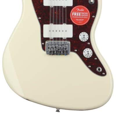 Squier Paranormal Jazzmaster XII 12-string Electric Guitar - Olympic White image 2