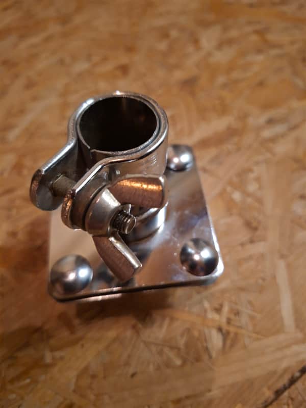 Gretsch Bass Drum Tom Mounting Plate 60s 1960s Chrome image 1