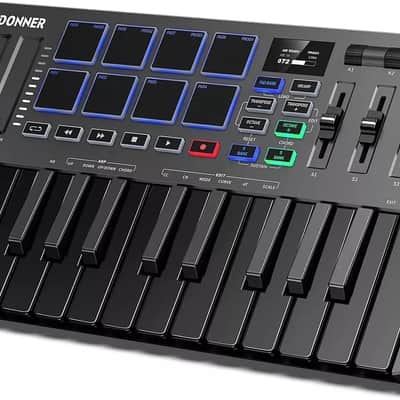 OEM USB-C MIDI Keyboard 25 Key Controller Pro NEW 2024 - Black image 1