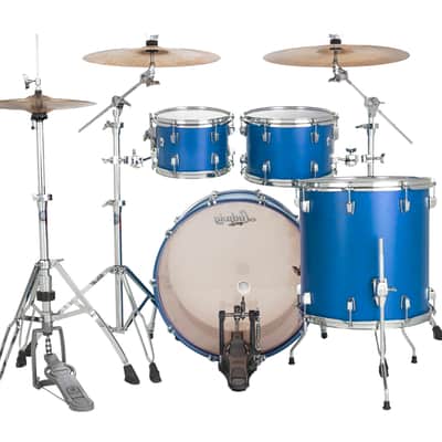 Ludwig *Pre-Order* NeuSonic Satin Royal Blue Painted MOD2 Drums 14x22_16x16_8x12_7x10 Shell Pack | Special Order | Authorized Dealer image 3