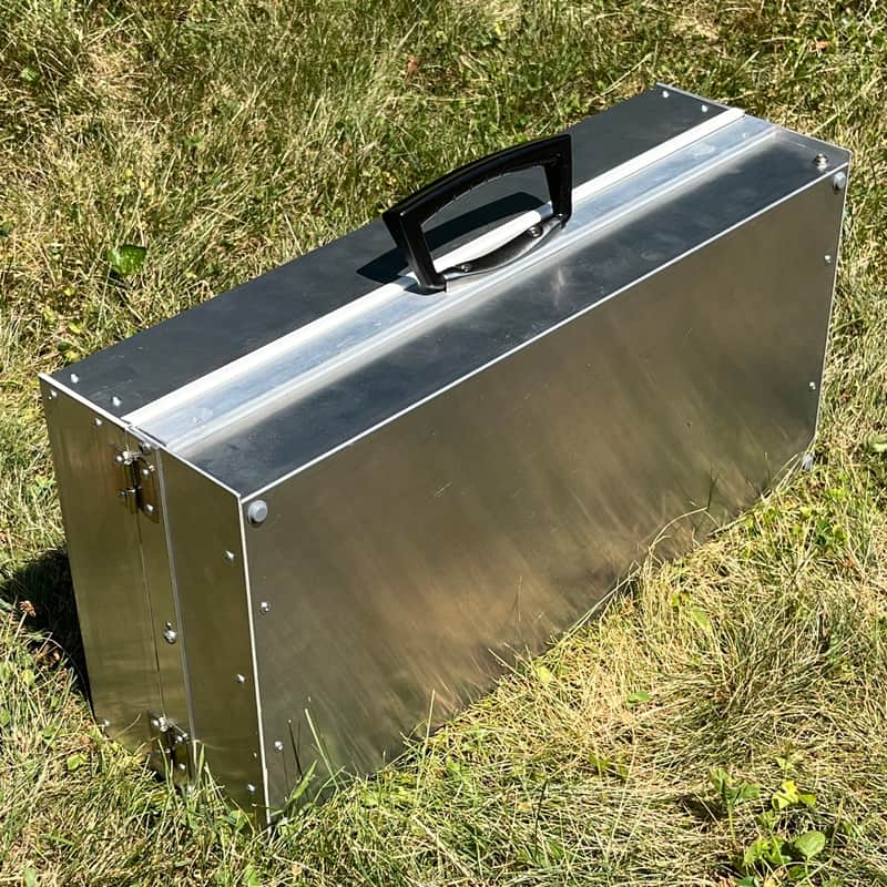 6U 104HP Eurorack Light Weight Aluminum Travel Case w/ Lid, un-powered image 1
