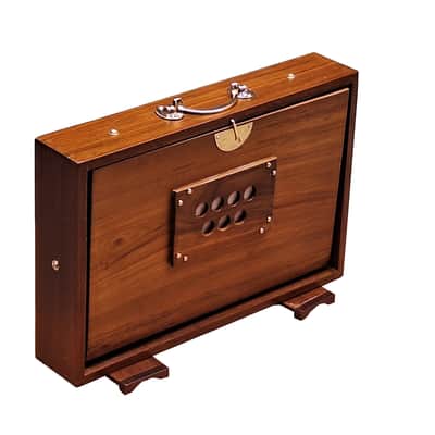 SHRUTI BOX~SIZE (15" X 10" X 3")~TEAK WOOD~13 NOTES~440 Hz~CHANT~MANTRA~SHRUTI~WITH BAG image 3