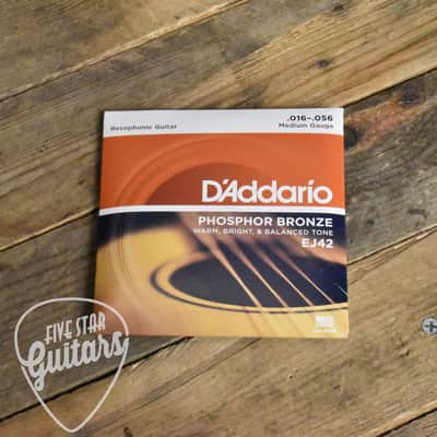 D'Addario EJ42 Phosphor Bronze Resophonic Acoustic Guitar Strings image 2