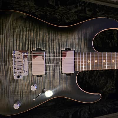 Tom Anderson Guitarworks Lil Angel Drop Top 2026 - Atlantic Storm to Black Edgeburst image 1