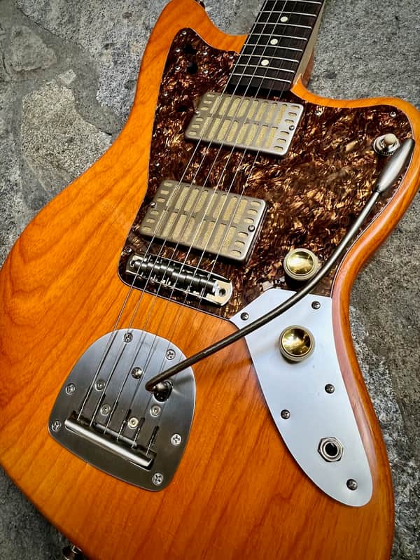 Waterslide Guitars Offset Sunset Orange w/Mojo Dual Foil Gold Pickups, Descendant Vibrato, Staytrem image 1