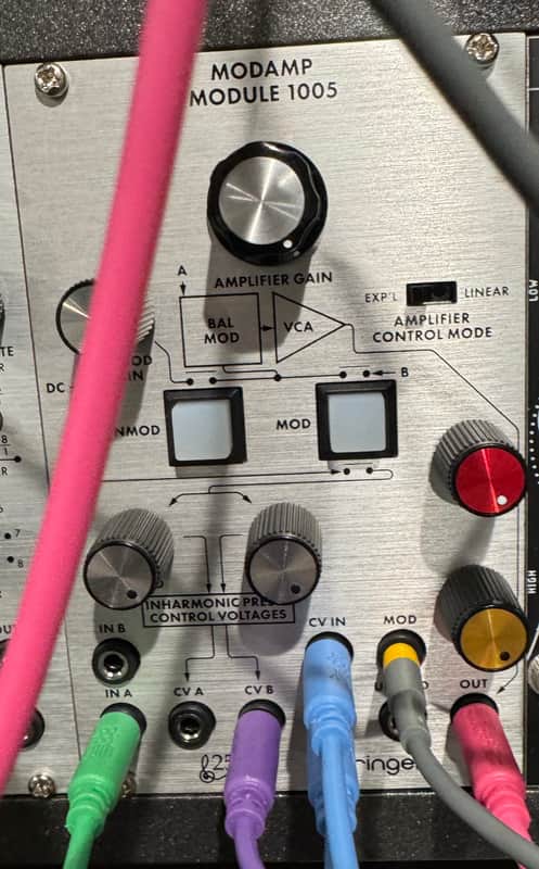 Behringer 1005 ModAmp Ring Modulator / VCA Eurorack Module 2021 - Present - Silver image 1