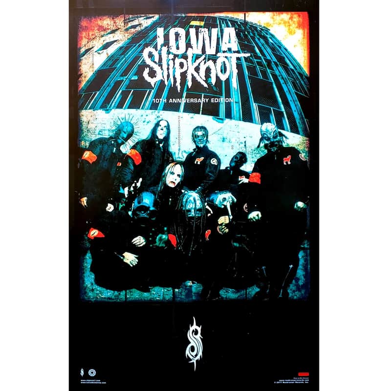 SLIPKNOT Iowa: 10th Anniverary Edition Ltd Ed New RARE Poster