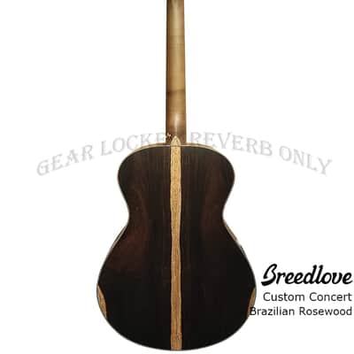 (Custom handMade in USA)Breedlove Concert all Solid Adirondack & 500years Brazilian Rosewood with L.R. Baggs pickup guitar Satin image 9