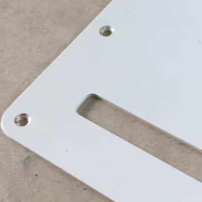 Vintage Fender Guitar Back Plate Tremolo Cover Strat 1 Ply Parchment NOS Relic image 4