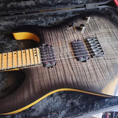 Schecter Banshees set FE & HT matching Prototypes Schecter apocalypse pickups black binding image 3