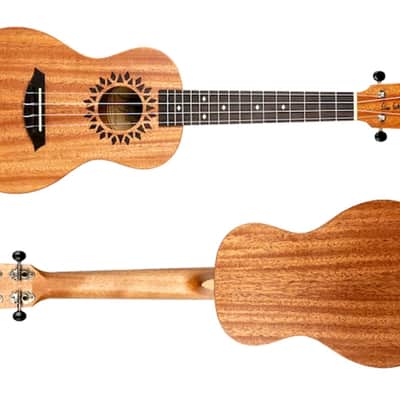 Flight Elise Ecklund Artist/Designer Signature Series Laminate Mahogany Top Okoume Neck 4-String Concert Ukulele w/Padded Gig Bag image 4