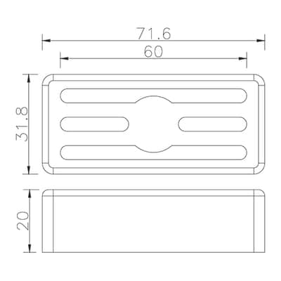 PC-VB006-C Violin Bass Style Chrome Pickup Cover image 2