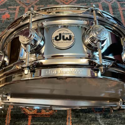 DW Collectors Series 5” x 14”True Sonic Snare Drum - Chrome Over Brass image 3