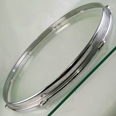Slingerland 16" BRASS Stick-Saver Floor Tom Drum Batter Rim/Hoop COB 8Lug Chrome image 1