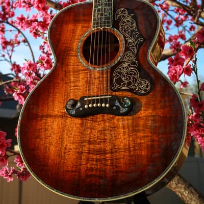 Gibson SJ-200 All Koa Custom Masterpiece Acoustic Guitar J-200 imagen 6